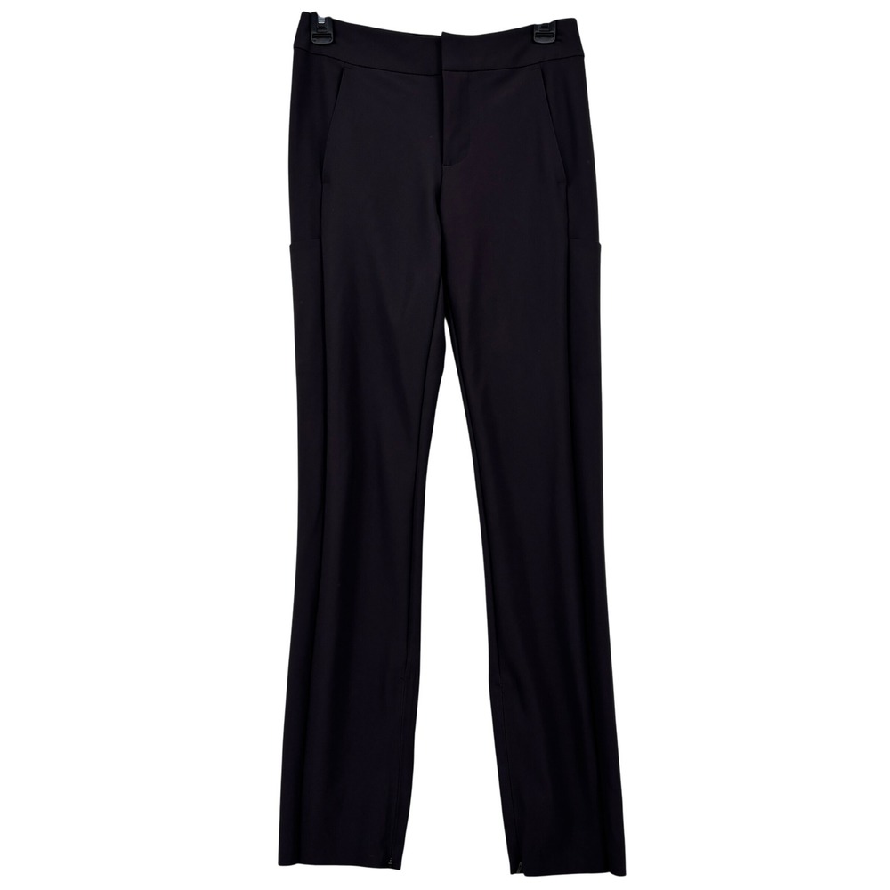 Athleta Stellar Trouser Pants Size 4 Brown Slim Leg Cargo Pocket Tall Stretch